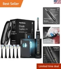 Rechargeable Electric Toothbrush with Smart Timer, UV Sanitizer & Travel Case
