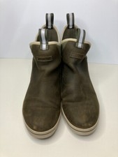 Xtratuf Women&#039;s 6″ Green Leather Ankle Deck Boots Xwal303 Barely Used