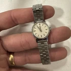 Vintage Timex Watch Women’s Silver Tone W/ Silver Band Untested - NL