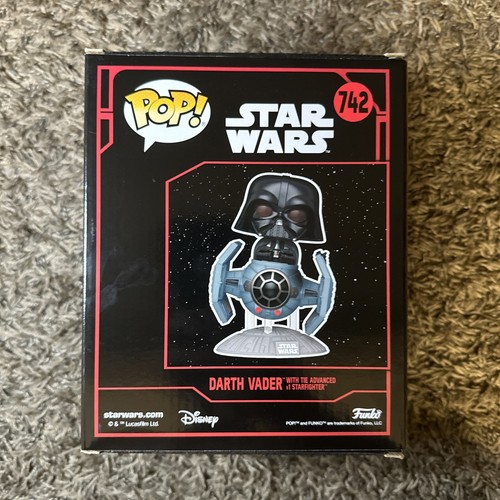 Figura Funko Pop Deluxe Ride Star Wars Dark Side Darth Vader in Tie Advance #742 - Imagen 2 de 2