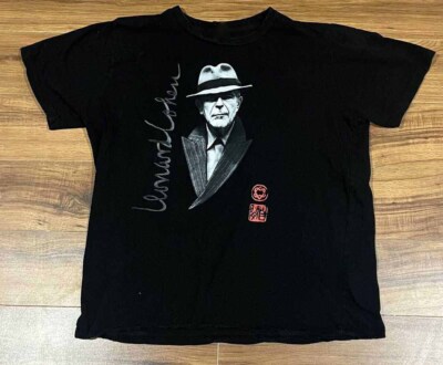Leonard Cohen Tour T-Shirt T-shirt Black Unisex Cotton All Size S-5XL