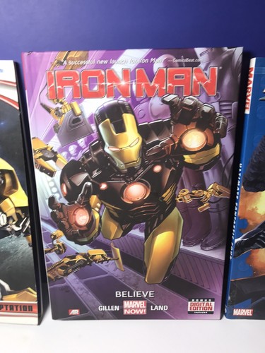 Lot of 3 Marvel Books Transformers Fantastic Four Ironman Paper and Hardback - Picture 4 of 8