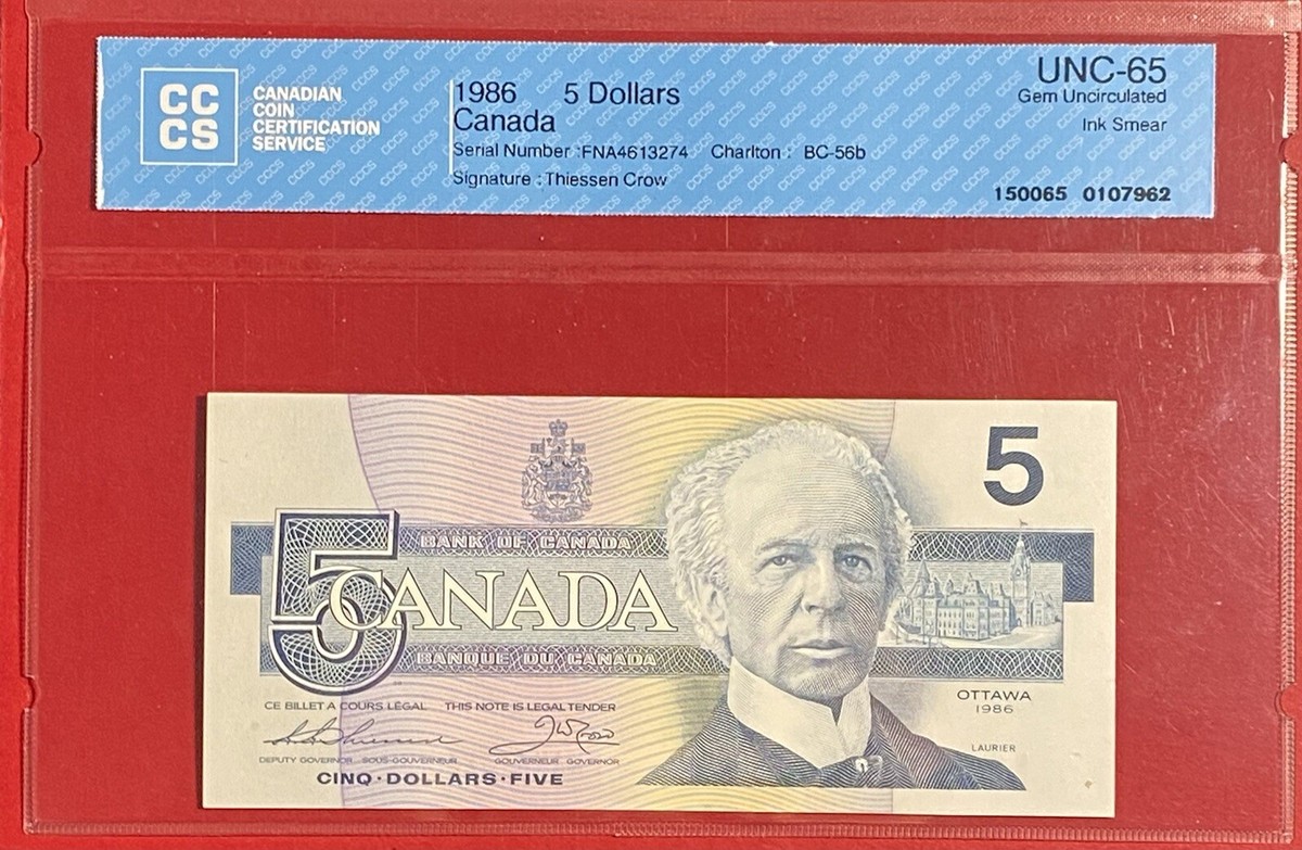 5000 Dollar Bill Canada