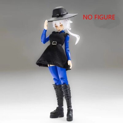 (NO FIGURE ) 1/12 Scale Dress Hat Model for 6'' Female Figma Gynoid