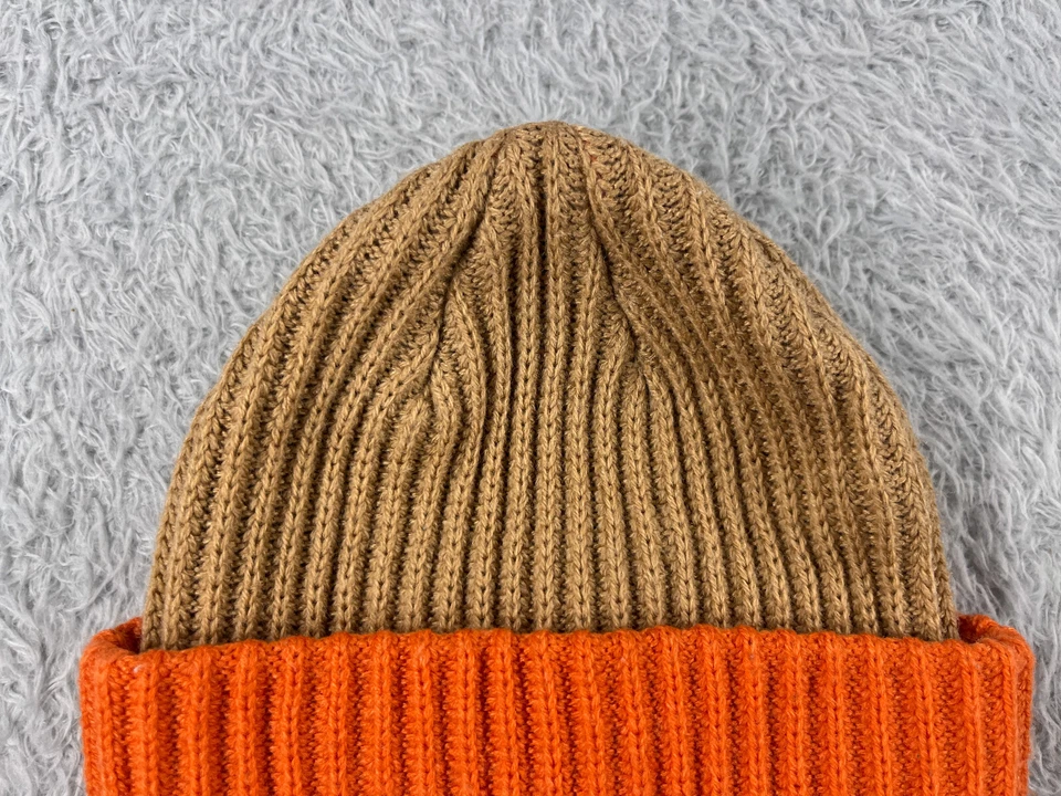 H&M Gorro Toque Juvenil 4T/6x Beige Naranja Tejido Poliéster Mezcla Acrílico Foto 2 de 4