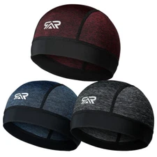 Cooling Moisture Sweat Wicking Dome Skull Cap Helmet Liner Bald Sport Beanie Hat