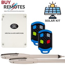 Centsys Vantage 400 Solar Dual Swing Gate Motor Opener Kit Suits 4m / 300Kg