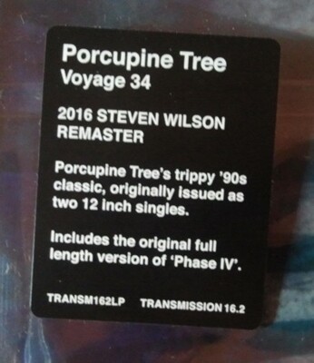 Porcupine Tree ‎- Voyage 34 - 2 x LP Vinyl Album - Steven Wilson