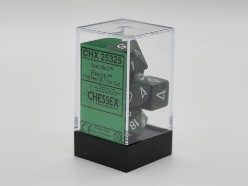 Chessex CHX25325 Speckled Polyhedral RECON 7-Die Set - D&D. Boxed - NEW - Picture 3 of 3