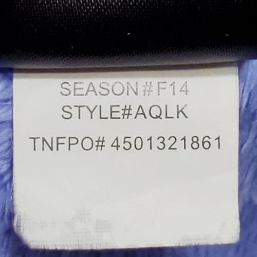 The North Face Girls L 14/16 Denali Fuzzy Jacket With Herringbone Blue - Picture 4 of 9