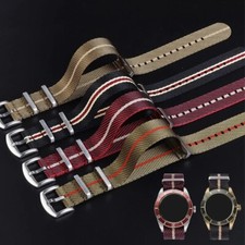 18mm 20mm 22mm Nylon Military Watch Strap for Tudor Seiko Rolex Omega