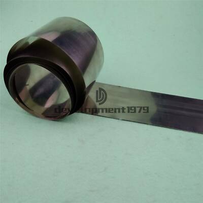 0.1mm x (95-100)mm x 1000mm Nickel Ni Metal Film Thin Sheet-