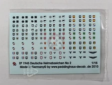 Peddinghaus 1/16 Stahlhelm German Steel Helmet Insignia No.2 WWII [Decal] 1945