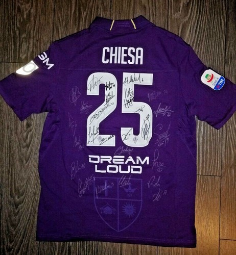 MAGLIA CHIESA FIORENTINA MILAN 2019 50 ANNI SCUDETTO AUTOGRAFATA GIOCATORI  | eBay
