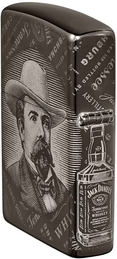 Zippo Jack Daniel's Photo Image 360 Black Ice 49320