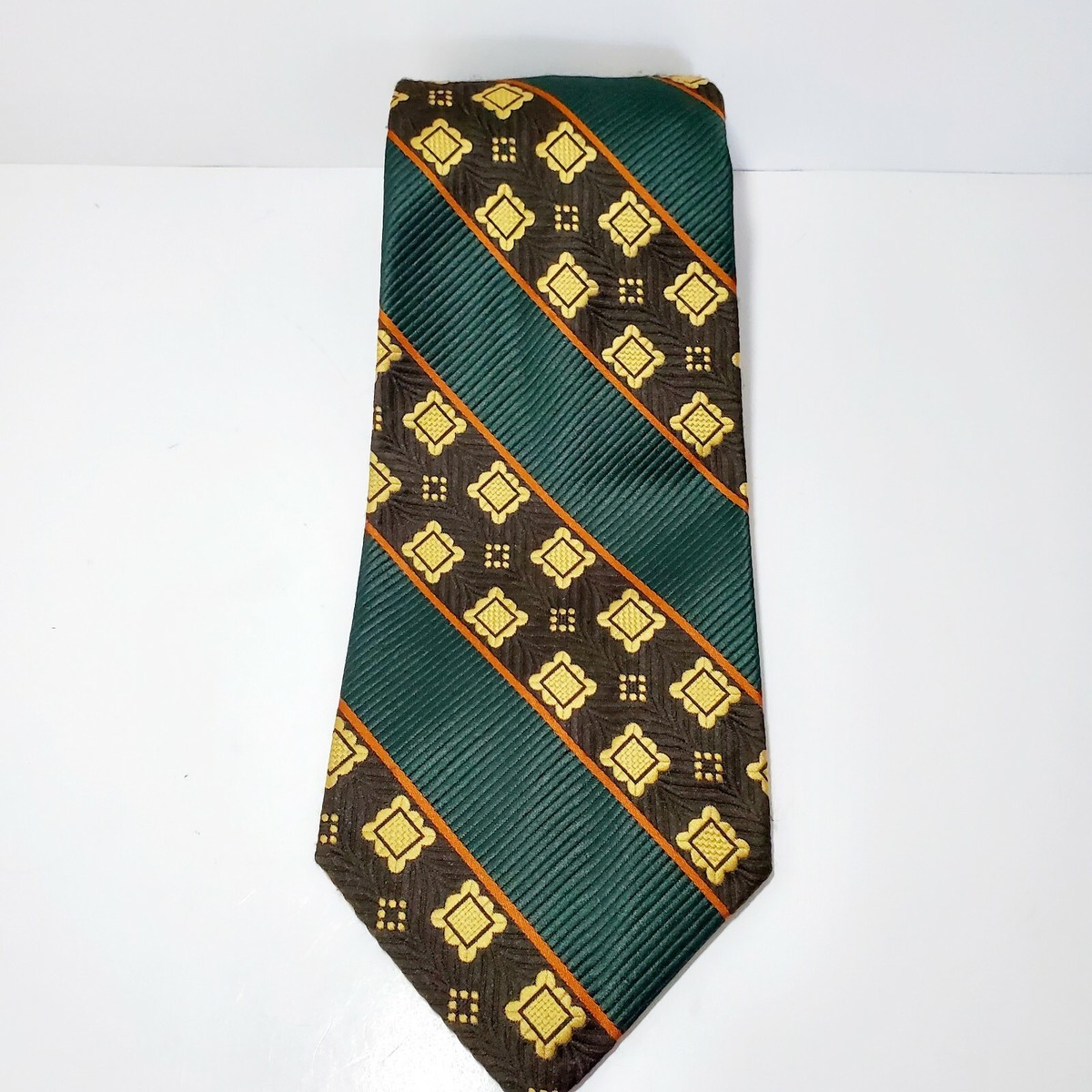 Vintage Tie Dominique France Paris Men's Necktie Brown