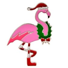 Women Brooches Flamingo Bird Jewelry Enamel Birds Brooch Pin Blouse Coat Beauty