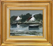 Georges LAPORTE - "Bretagne" - Huile sur toile signée - 1982