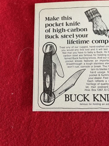 Vintage 1974 Buck Knives Print Ad - Picture 5 of 7