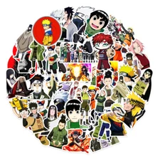 50pcs Waterproof Vinyl Stickers Naruto Uzumaki Anime Luggage Phone Laptop Fridge