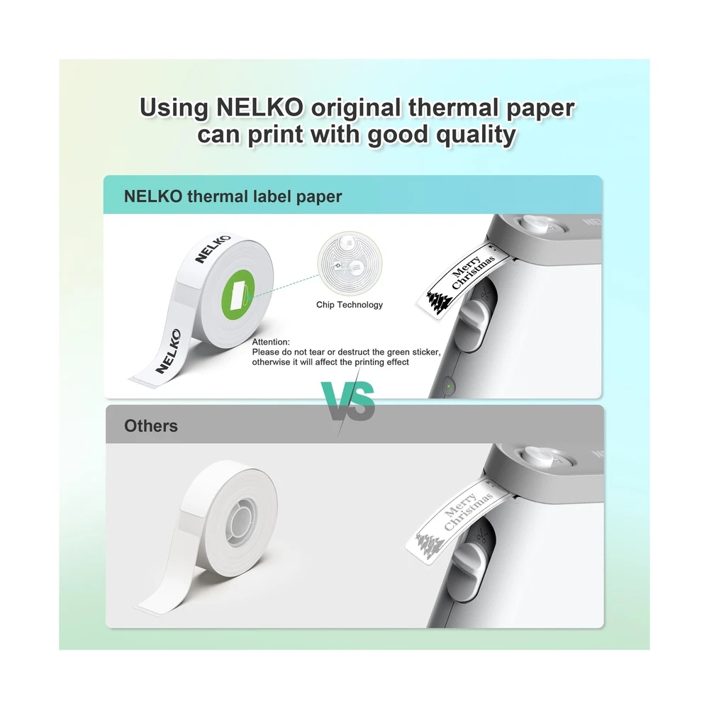 P21 Bluetooth Label Maker with Tape, Wireless Mini Printer for Home and Office