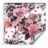 10M Vlies Tapete Rolle Natur Rosen Pfingstrosen Blumen Xxl 6949