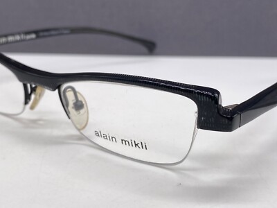 Alain Mikli Brille Damen Grau Rechteckig 2780 Halbrand NP: 315 