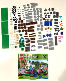 Lego 21123 Minecraft "The Iron Golem" 100% Complete: Box, Manuel, Figures, Piecs