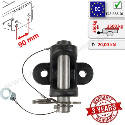 Anhängerkupplung Zugbackenbolzen 90mm Anhängerkupplung AHK 3500kg für TOYOTA Land Cruiser