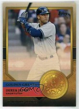 2012 Topps Golden Greats Derek Jeter # GG-30 HOF NY Yankees ~RARE~ Baseball Card