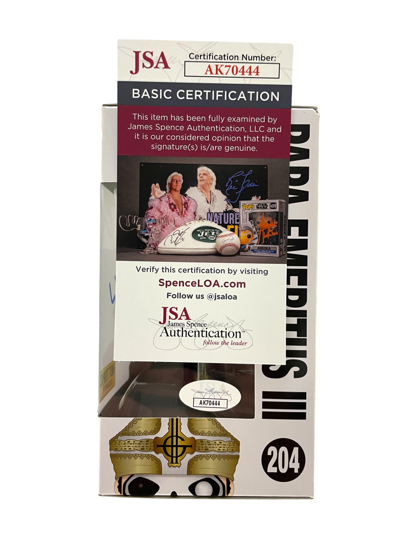 Tobias Forge Signed Autograph Funko Pop 204 Ghost Papa