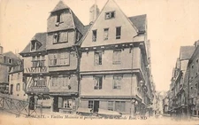 Old postcard Morlaix Old Houses, the Pont d'Aiguillon and the Silver Tower (139778)