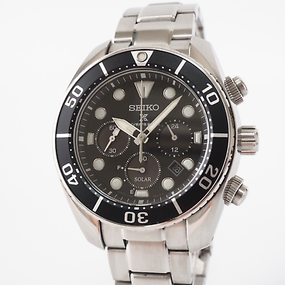 SEIKO Prospex SBDL061/V192-0AD0 Solar Chronograph Black Dial SEIKO Prospex SBDL061/V192-0AD0 Solar Chronograph Black Dial