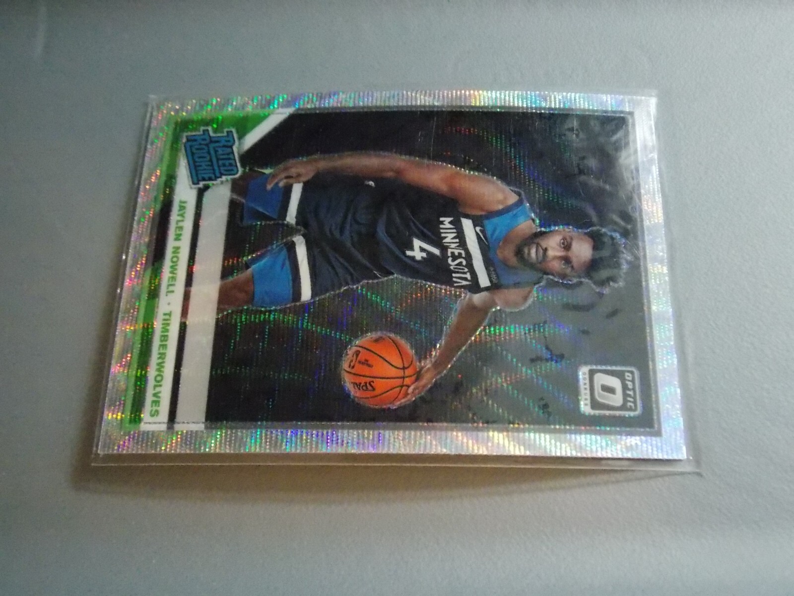 2019-20 NBA Panini Optic Jaylen Nowell Silver Wave Prizm Rookie SP RC #155