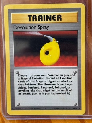 Pokémon Karte TCG Devolution Spray 72/102 Base Set Unlimited Near Mint