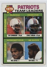 1979 Topps Team Leaders Sam Cunningham Stanley Morgan Mike Haynes ) #76 HOF 10u3