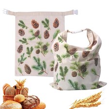 Reusable Beeswax Bread Bags for Homemade Bread,Sourdough Bread Bag with Zippe...