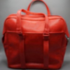 Vintage Samsonite Silhouette Red Leather Briefcase Carry Bag USA Made Retro