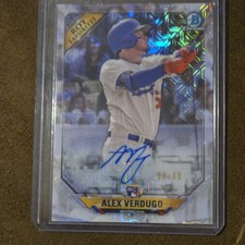 2018 Topps Bowman Chrome Alex Verdugo Dodgers ROY Favorites Auto #18/99