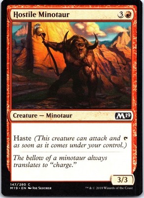Hostile Minotaur C Core Set 2019 147 NM