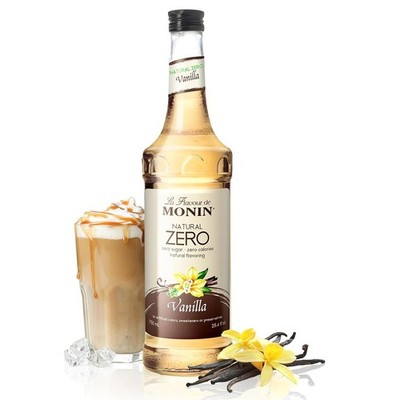 Monin Natural Zero Vanilla  Syrup (750 ML) 25.4 Fl oz