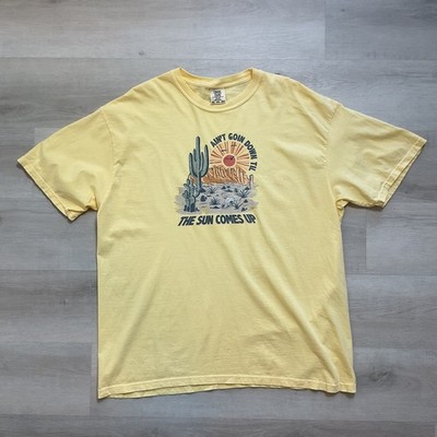 Comfort Colors Aint going doing till the sun comes up Grand Canyon Yellow 2XL 