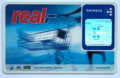 Alte Payback-Karte real   Einzelkarte (Nr. 1)   ungebraucht