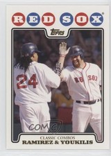 2008 Topps Classic Combos Gold Foil Manny Ramirez Kevin Youkilis #258 0co8