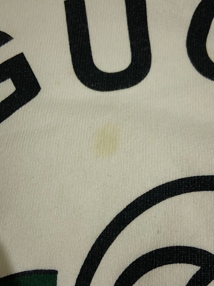 GUCCI Felpa con Cappuccio FIRENZE 1921 646953 S COTONE color panna CON MACCHIE E USATA