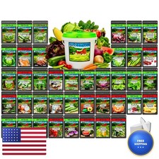 B&Km Farms Bkm Farms 25000 Heirloom Vegetable Seed Vault - 40 - Made In Usa