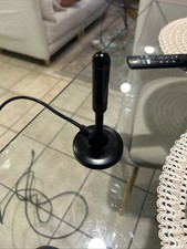 Digital HDTV Antenna - Includes Magnetic Base & Coaxial Cable - 50 Mile Range -