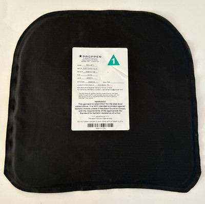 PROPPER REN-SP1 Armor Panel Stab And Spike Resistant 12X12 Level 1 NEW