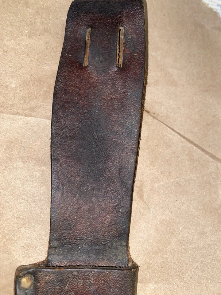 Schrade Walden Bowie Hunter 皮革鞘复古 — 第 2/4 张图片