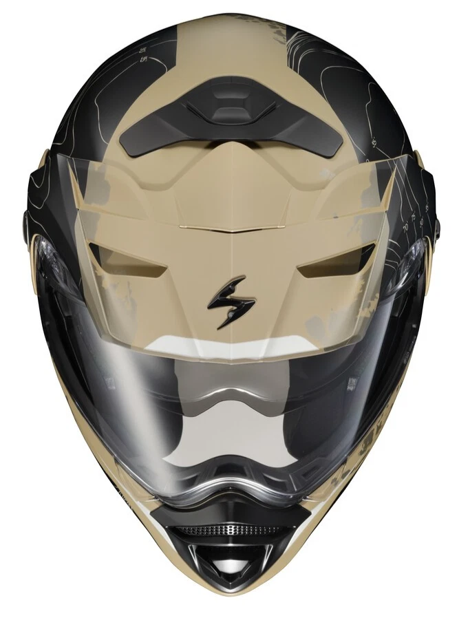 *ENVÍO GRATUITO* CASCO MODULAR TOPOGRÁFICO ARENA/NEGRO SCORPION EXO-AT960 Foto 2 de 3